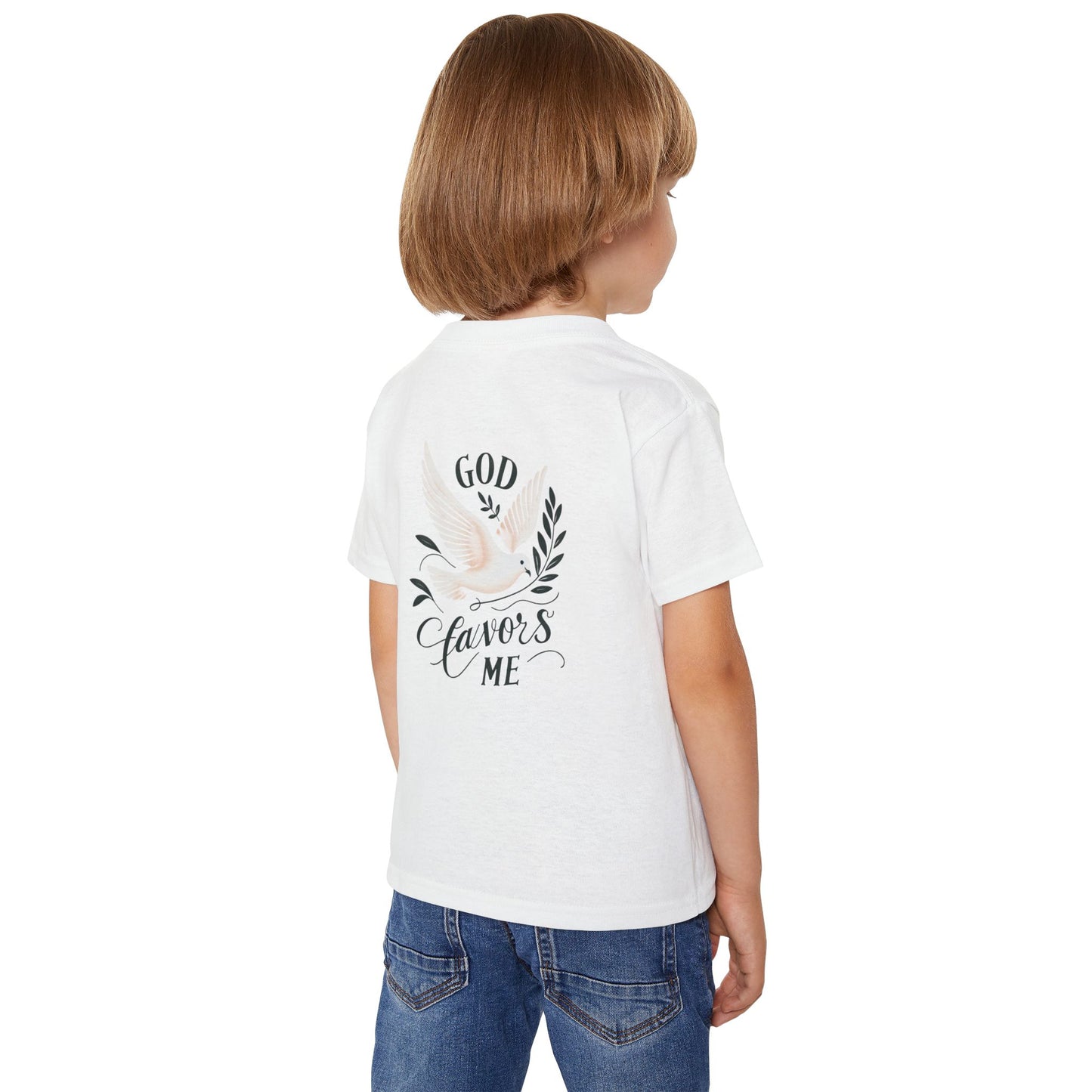 Grace & Valor Toddler T-Shirt - Black Scripture Design