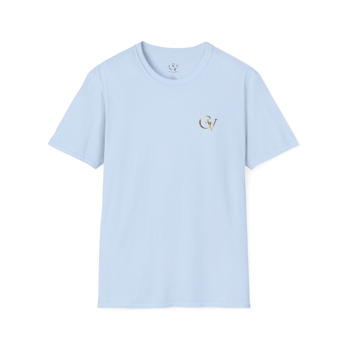Fear Nothing Unisex Christian T-Shirt | GV Gold Monogram Collection Faith Over Fear  2 Timothy 1:7 Bible Verse Streetwear Apparel