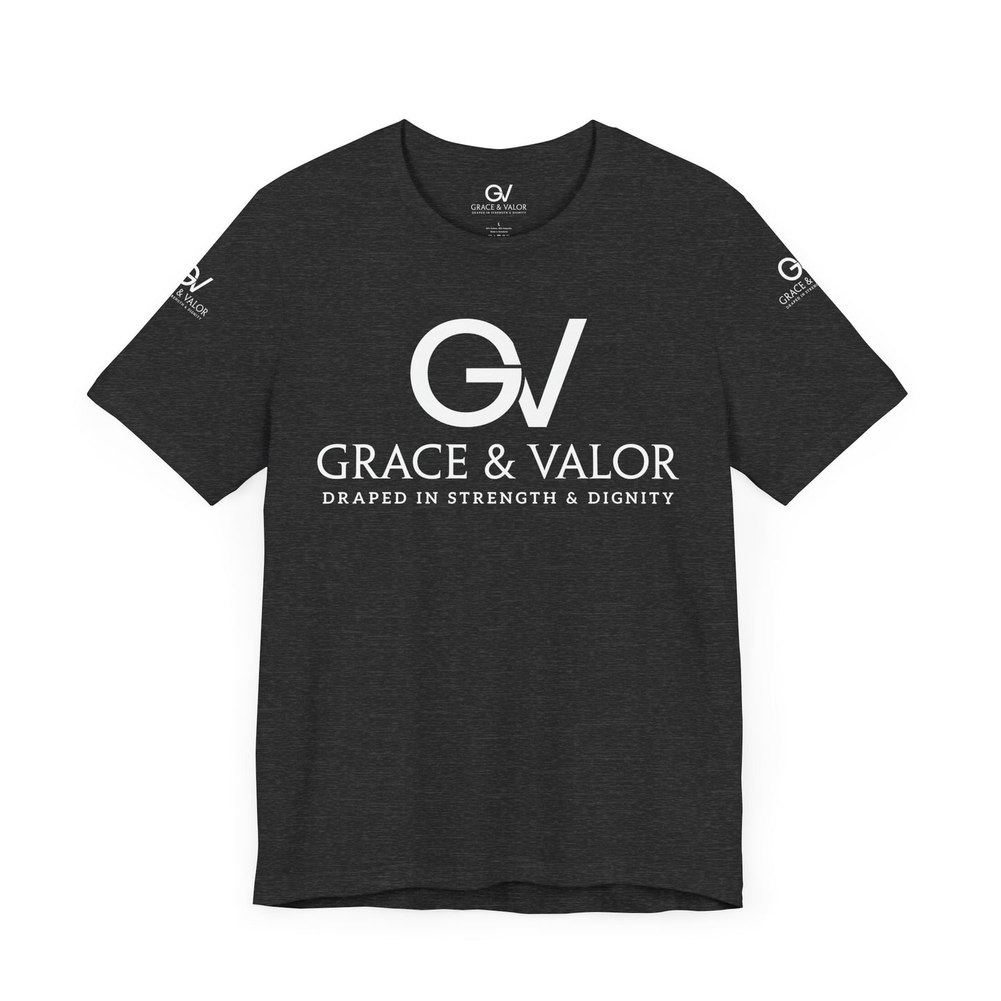 GV White Print God Favors - Unisex Jersey Short Sleeve Tee