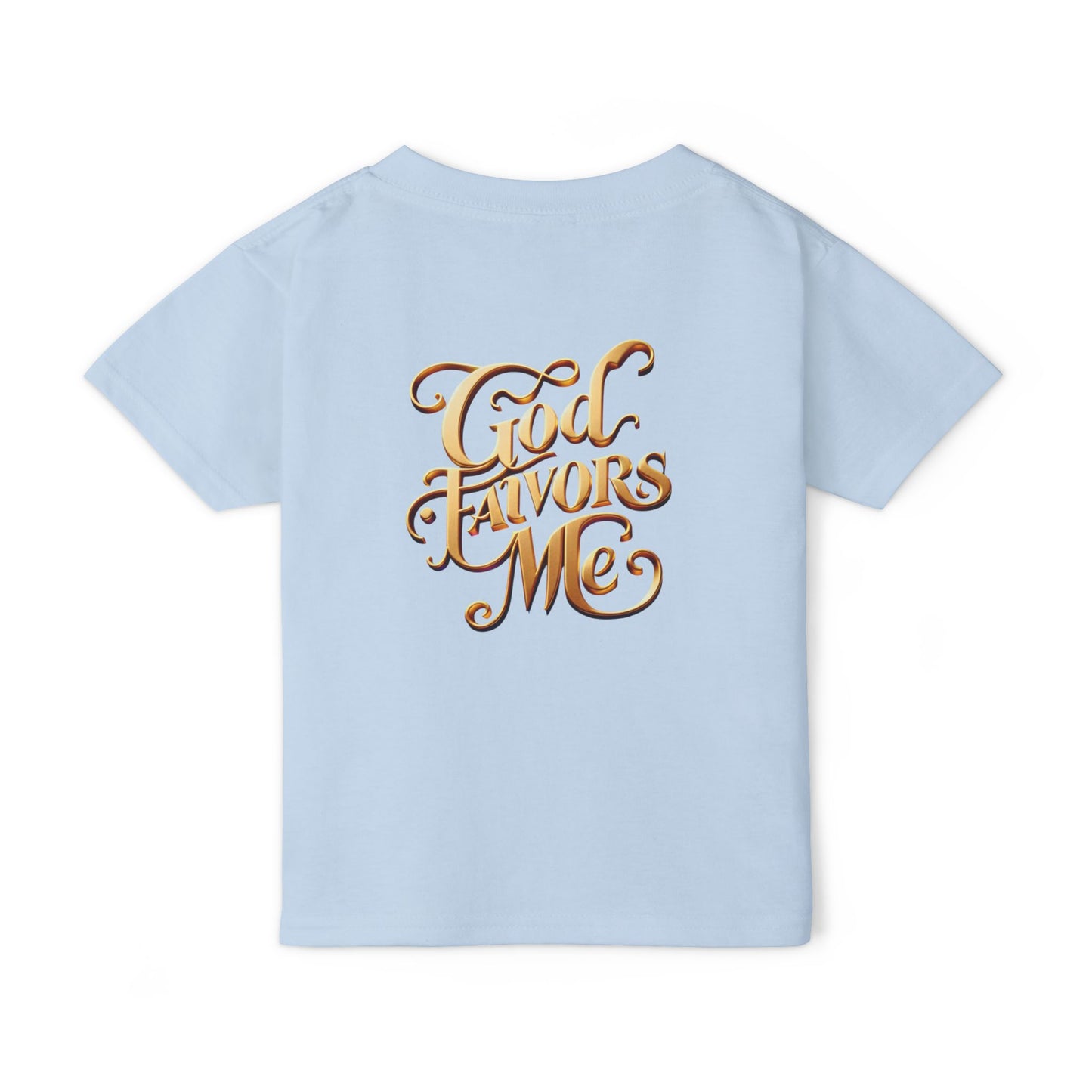 Grace & Valor Toddler T-Shirt - Gold Scripture Design
