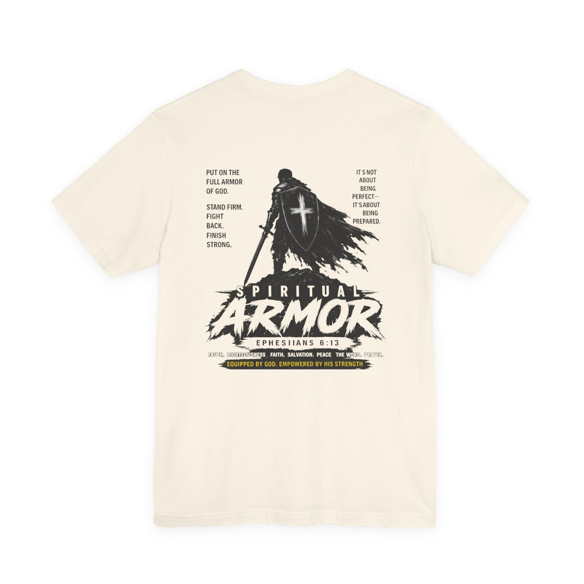 Spiritual Armor Shirt Ephesians 6:13 | Christian Faith Tee | Grace and Valor | Unisex Bible Verse Shirt Inspirational Gift