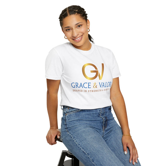 Unisex Garment-Dyed T-shirt - Grace & Valor, Empowering Apparel, Inspirational Gift, Casual Wear, Personalized Style