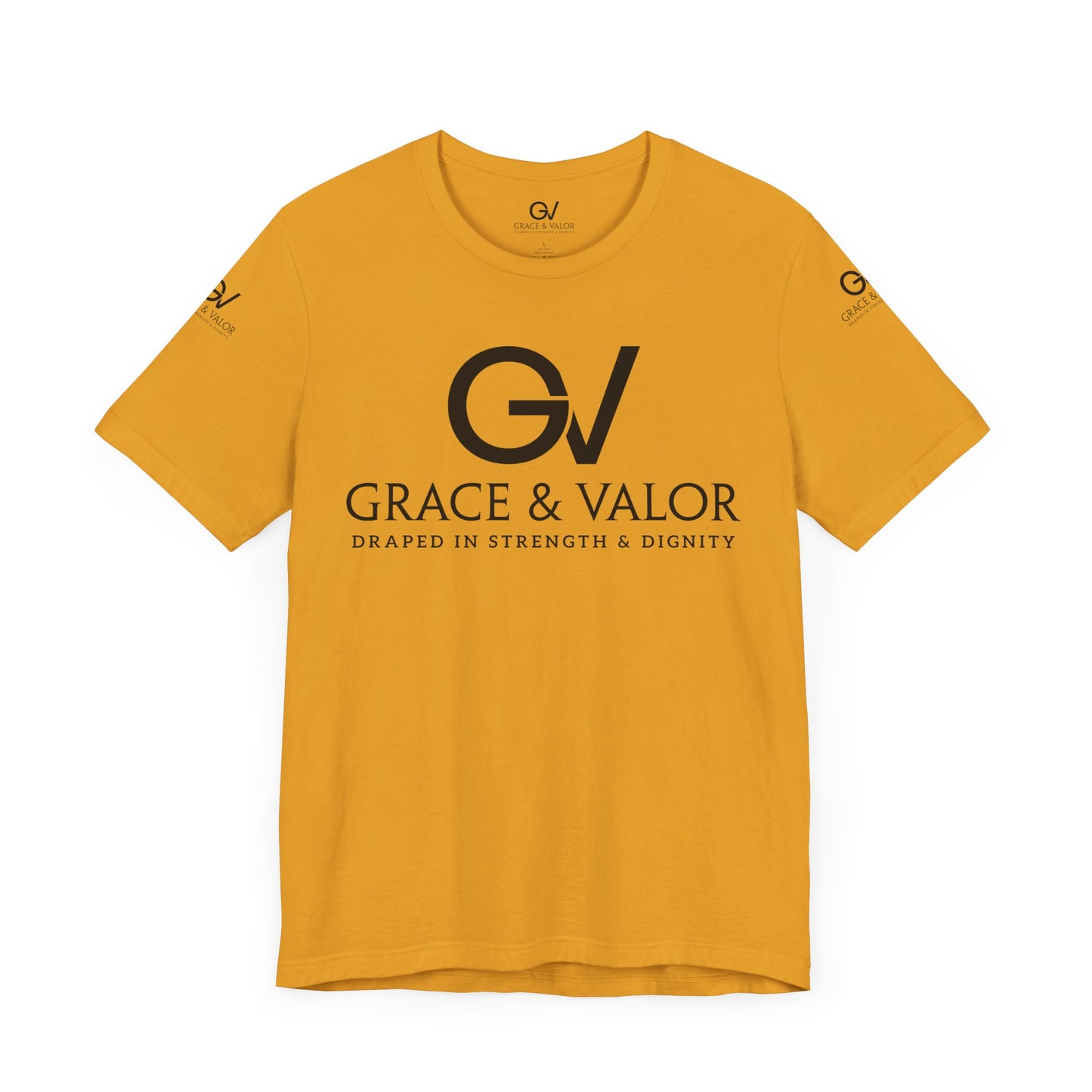 GV All Black Font God Favors - Unisex Jersey Short Sleeve Tee