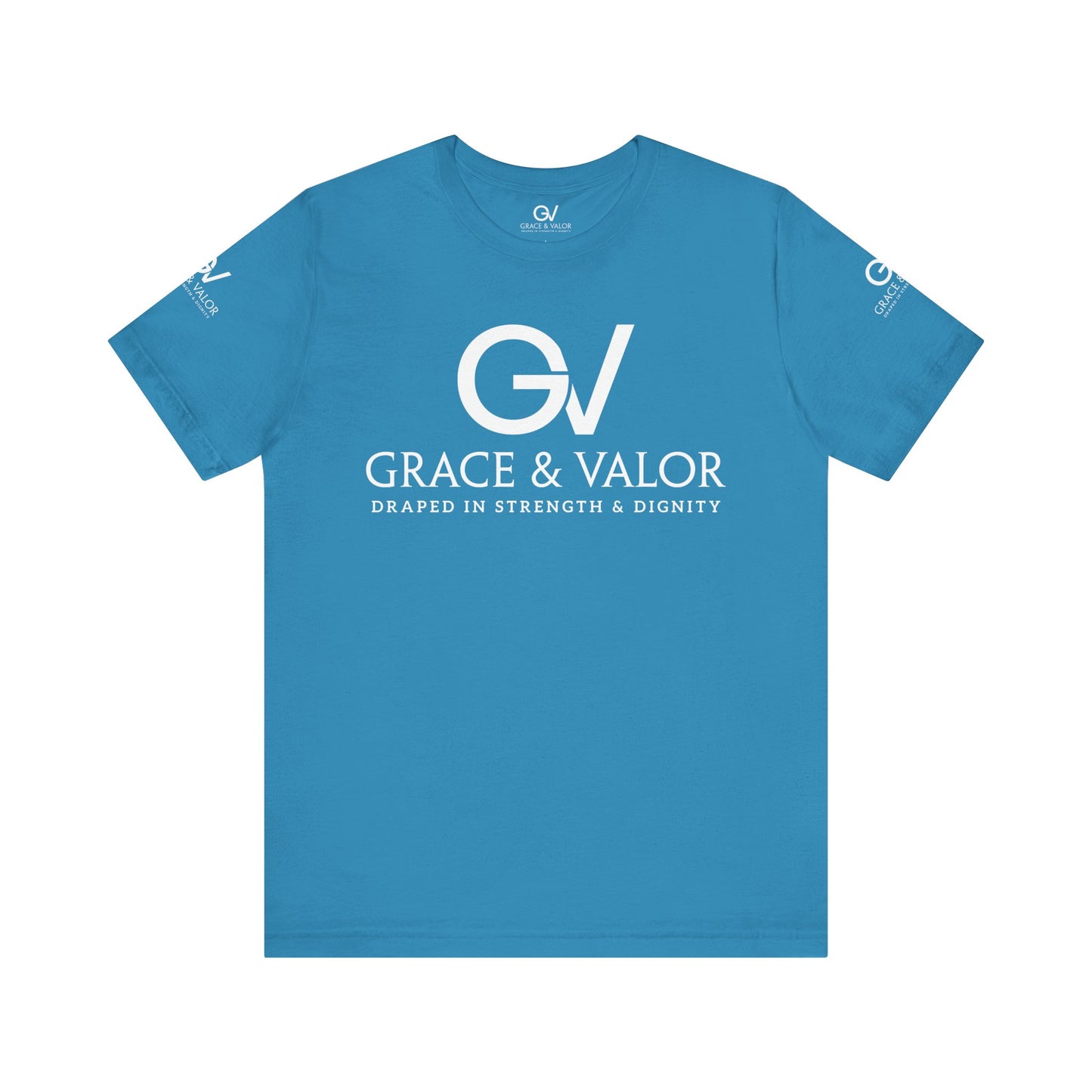 GV White Print God Favors - Unisex Jersey Short Sleeve Tee