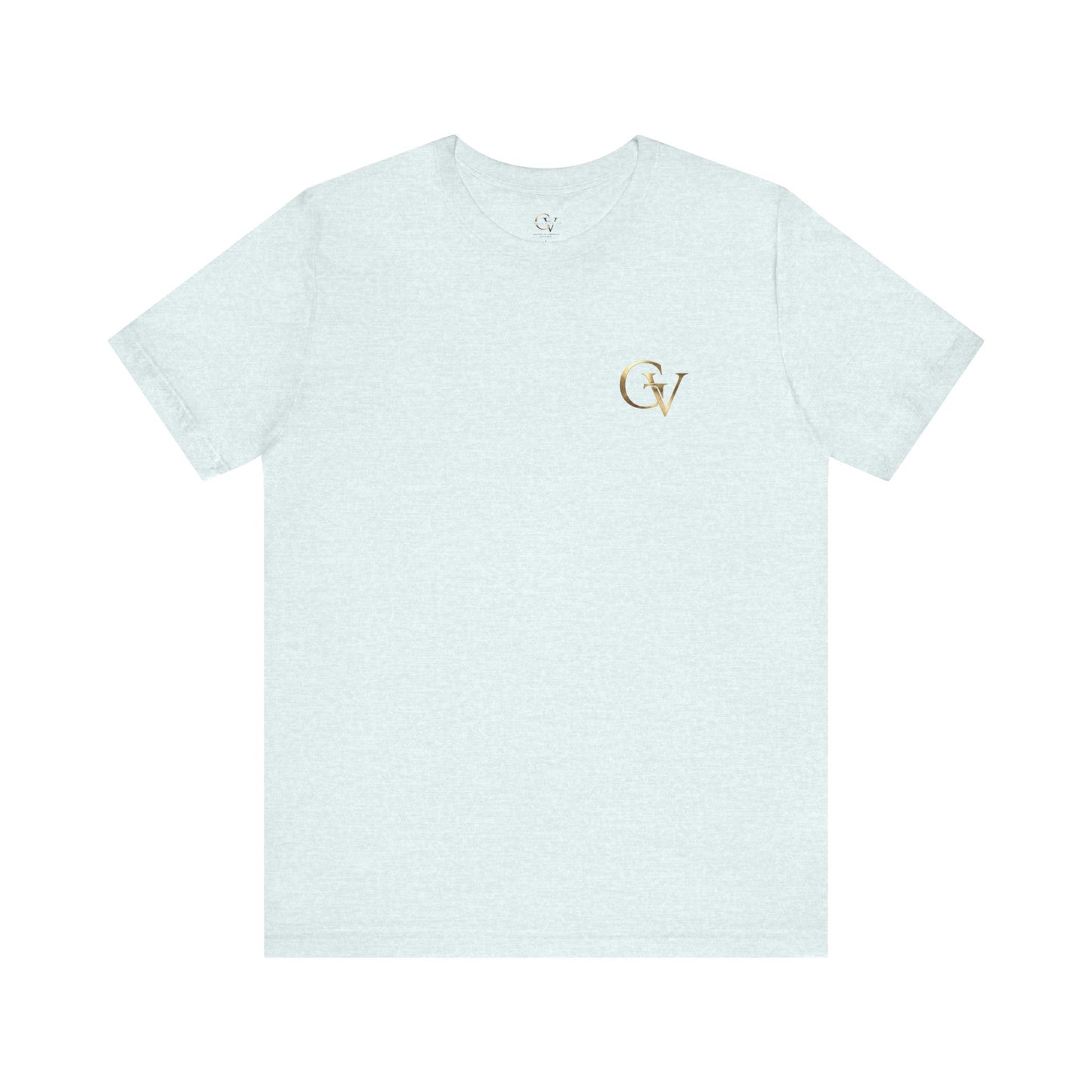 Unisex Jersey Short Sleeve Tee | gold monogram