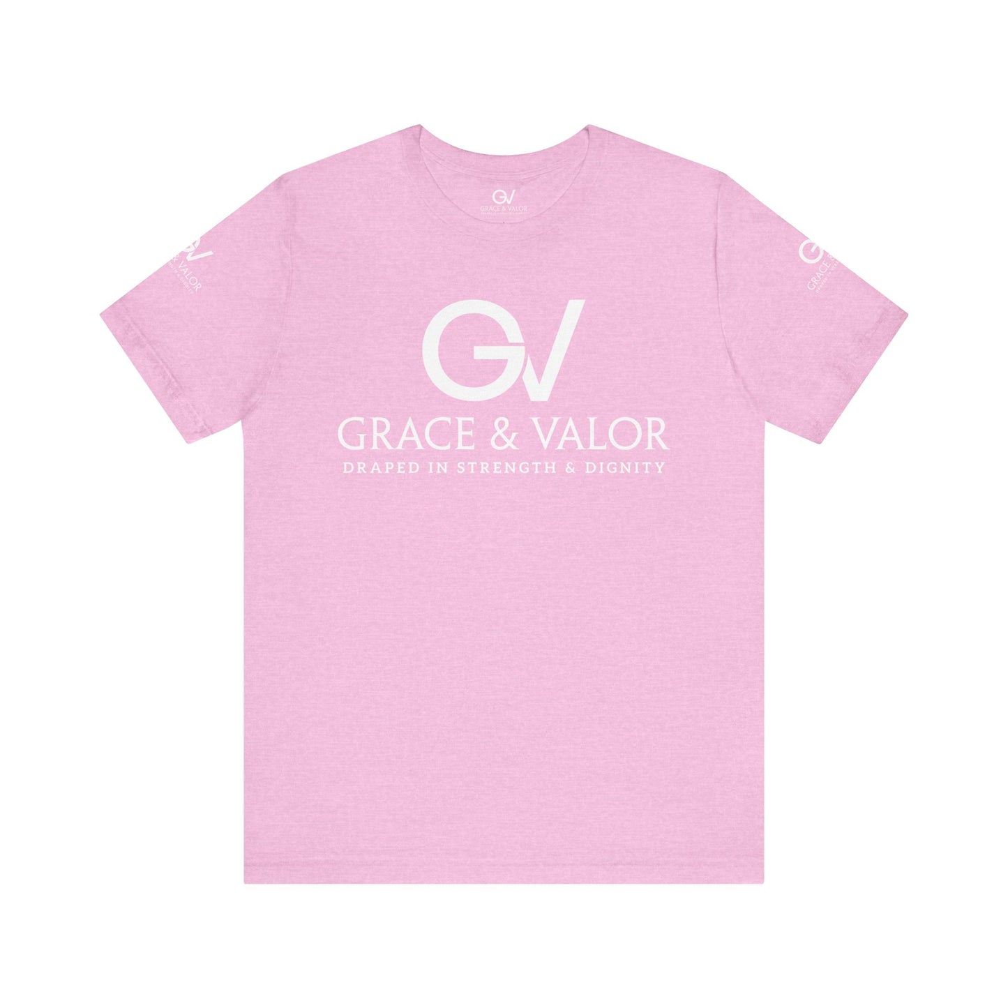 GV White Print God Favors - Unisex Jersey Short Sleeve Tee