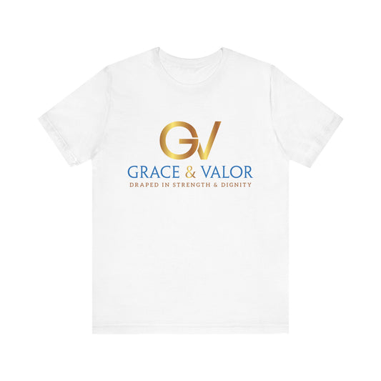 Grace & Valor Unisex Tee - Inspirational Strength Dignity Shirt, Motivational Gift, Everyday Wear, Casual Style, Positive Affirmation Tee