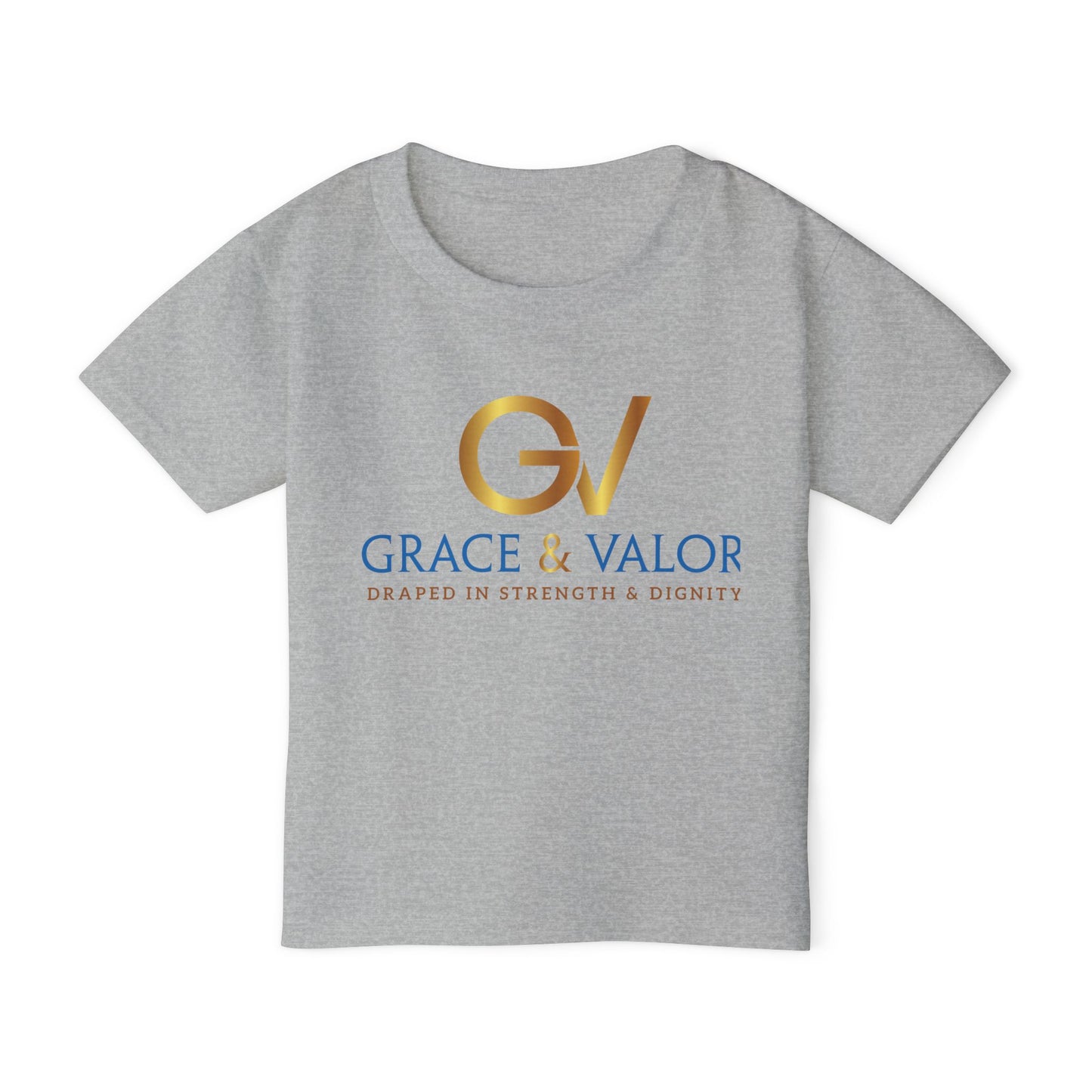 Grace & Valor Toddler T-Shirt - Gold Original Scripture Design