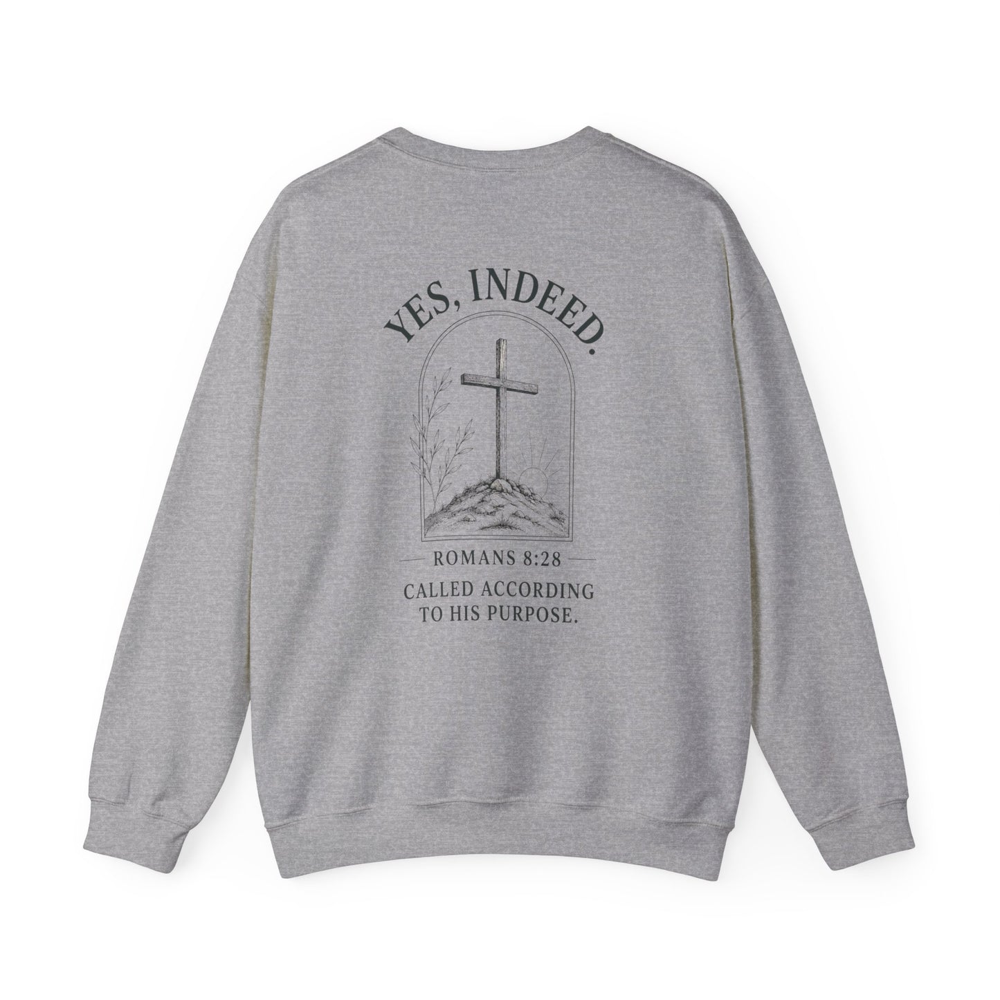 Unisex Heavy Blend Christian Crewneck Sweatshirt | Faith Pullover Jesus Is King Streetwear | Inspirational Bible Verse Christian Apparel | Cozy Everyday Sweatshirt