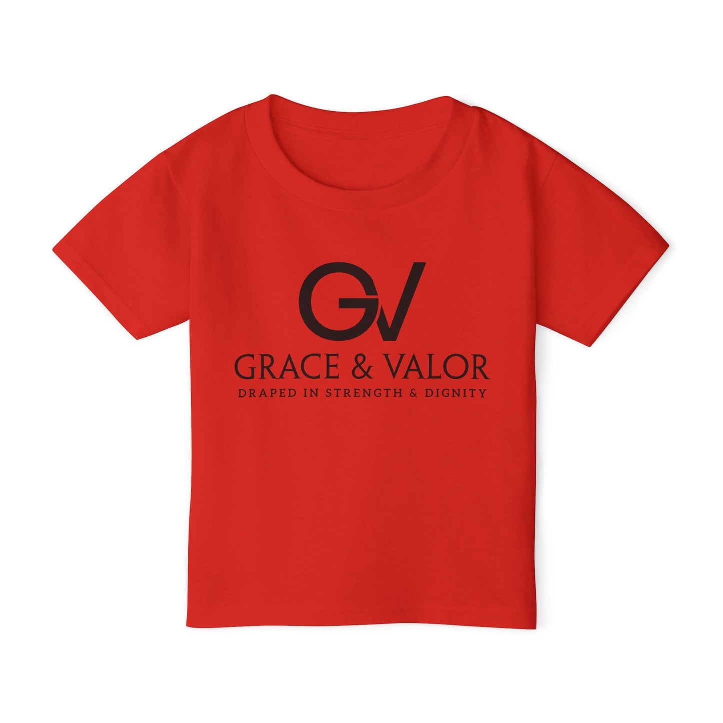 Grace & Valor Toddler T-Shirt - Black Scripture Design