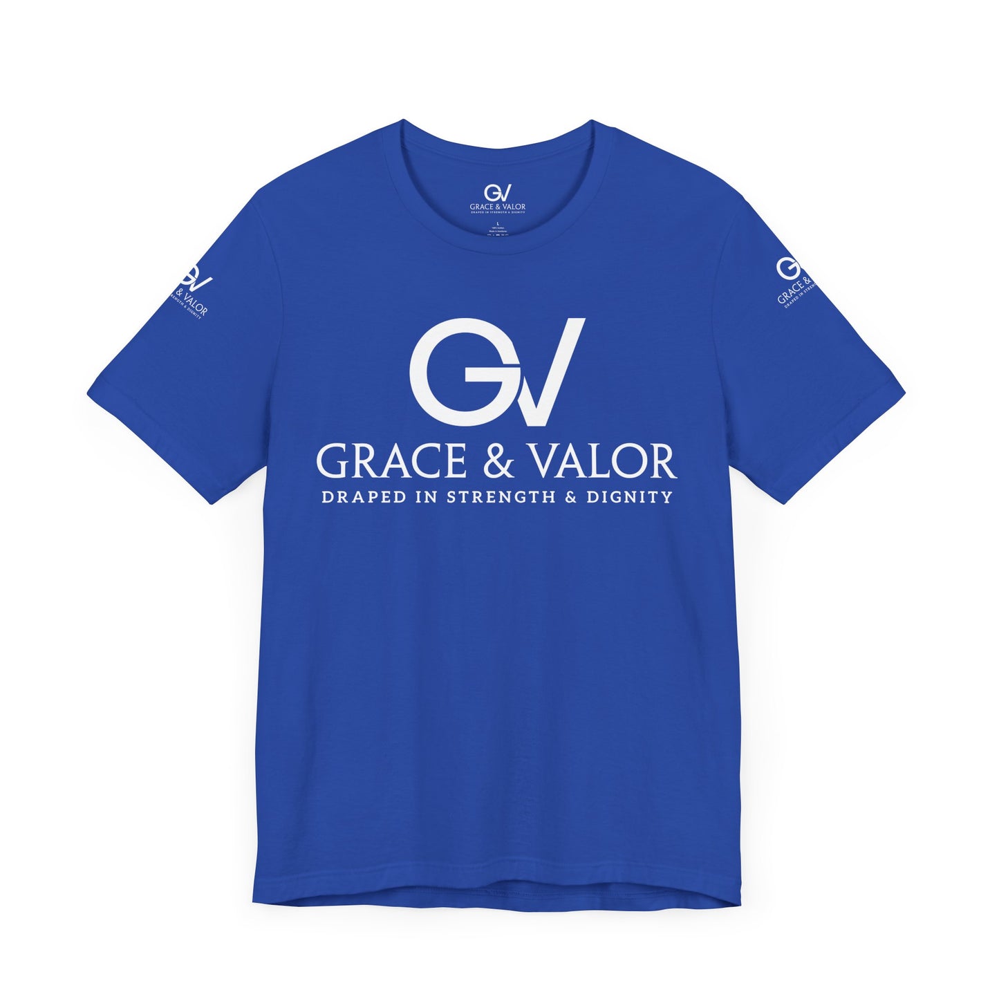 GV White Print God Favors - Unisex Jersey Short Sleeve Tee