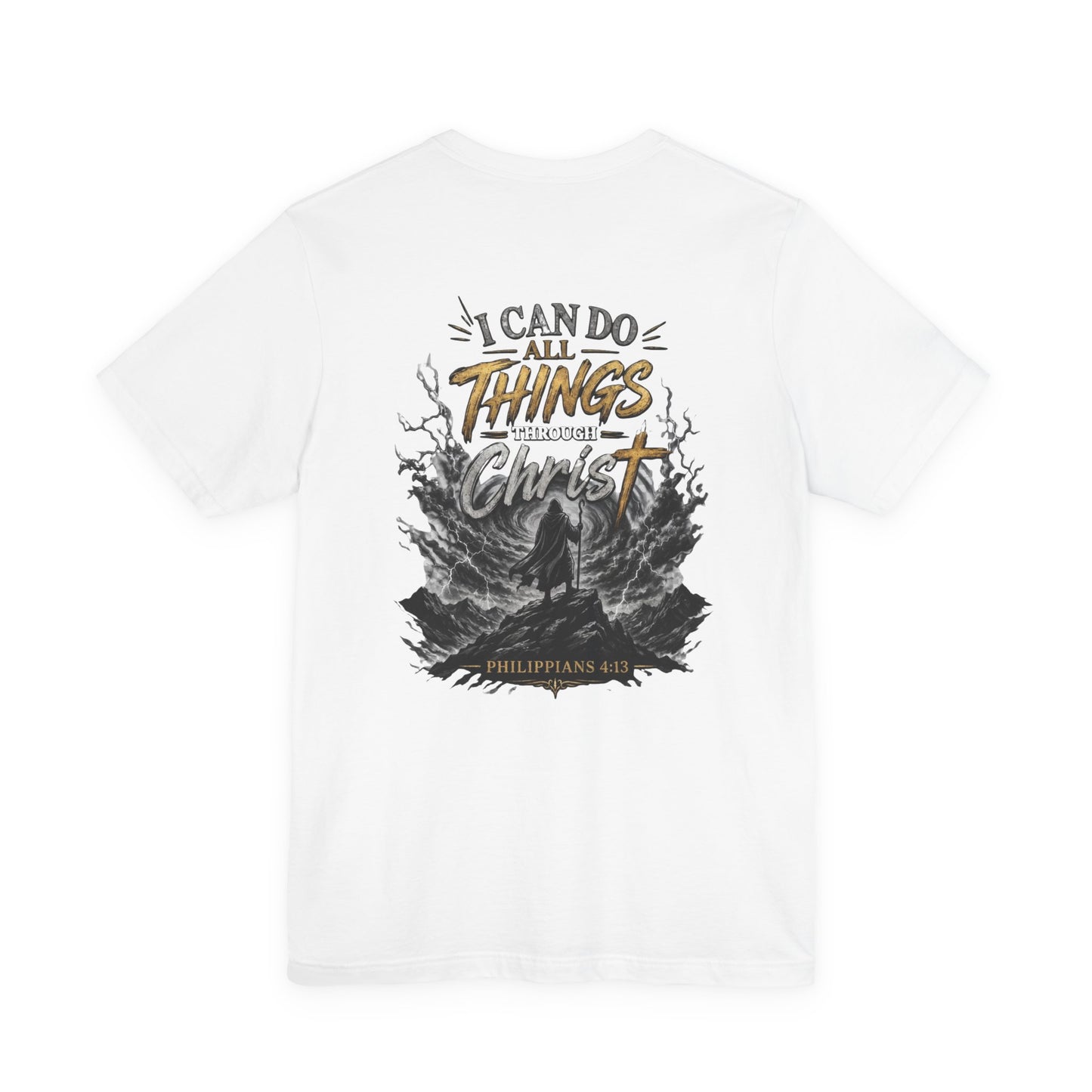 I Can Do All Things Through Christ Shirt Philippians 4:13 Christian Faith Tee Bella Canvas 3001 Unisex Bible Verse Shirt Inspirational Gift
