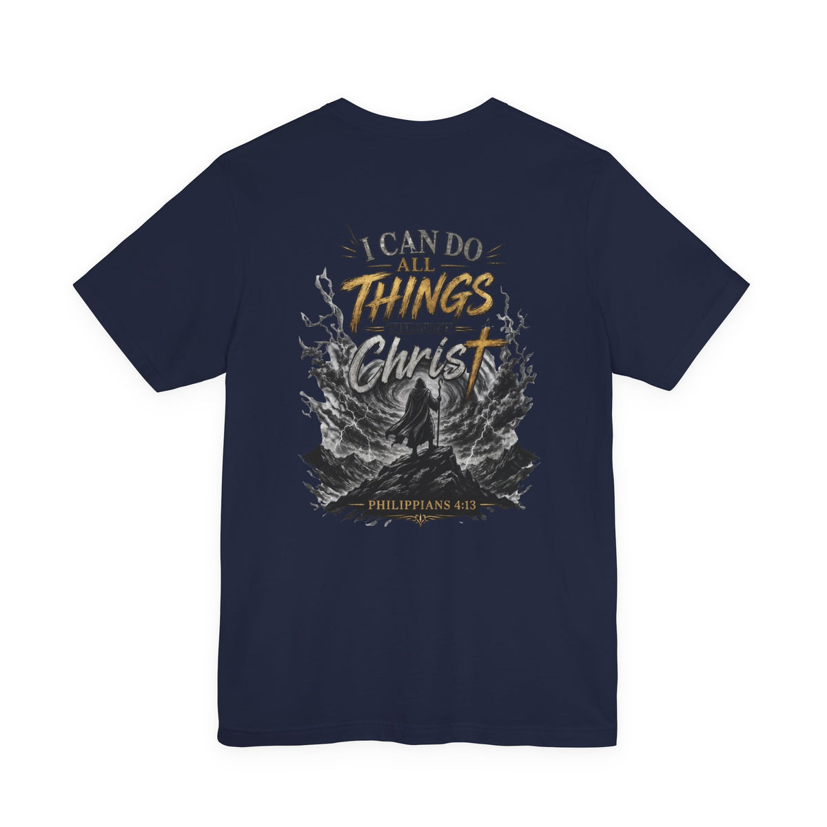 I Can Do All Things Through Christ Shirt Philippians 4:13 Christian Faith Tee Bella Canvas 3001 Unisex Bible Verse Shirt Inspirational Gift
