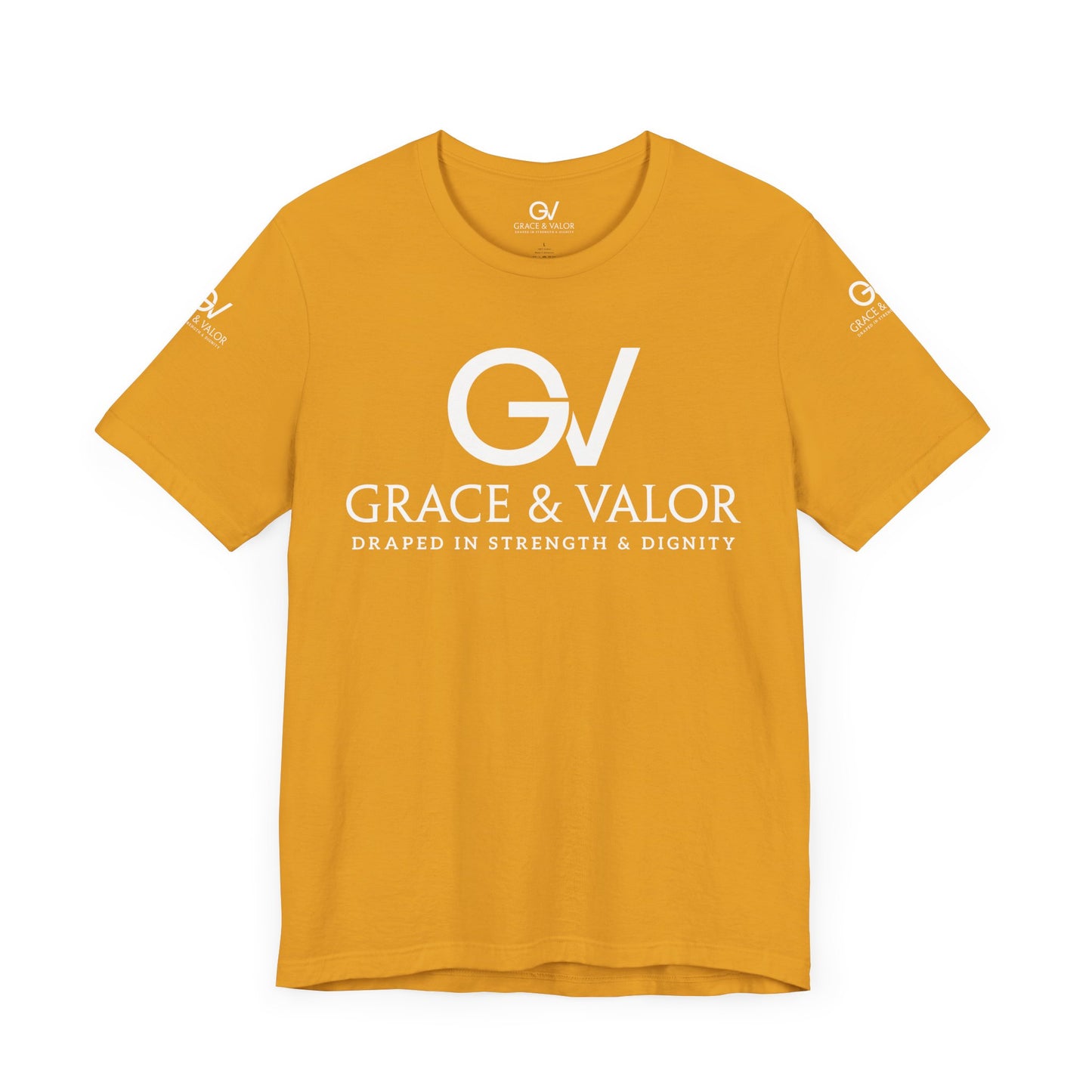 GV White Print God Favors - Unisex Jersey Short Sleeve Tee