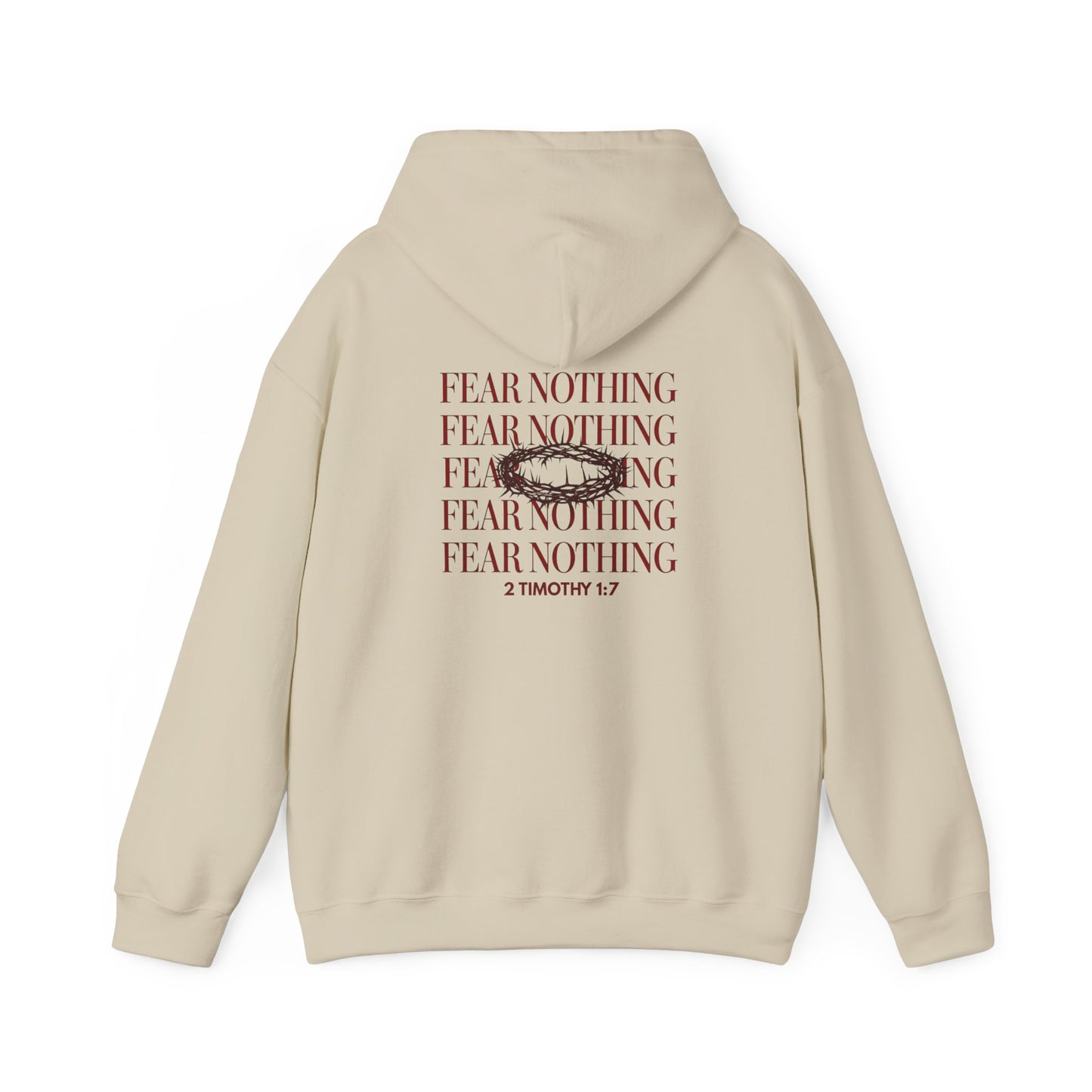 Fear Nothing Unisex Christian Hoodie | GV Gold Monogram Collection Faith Streetwear Apparel