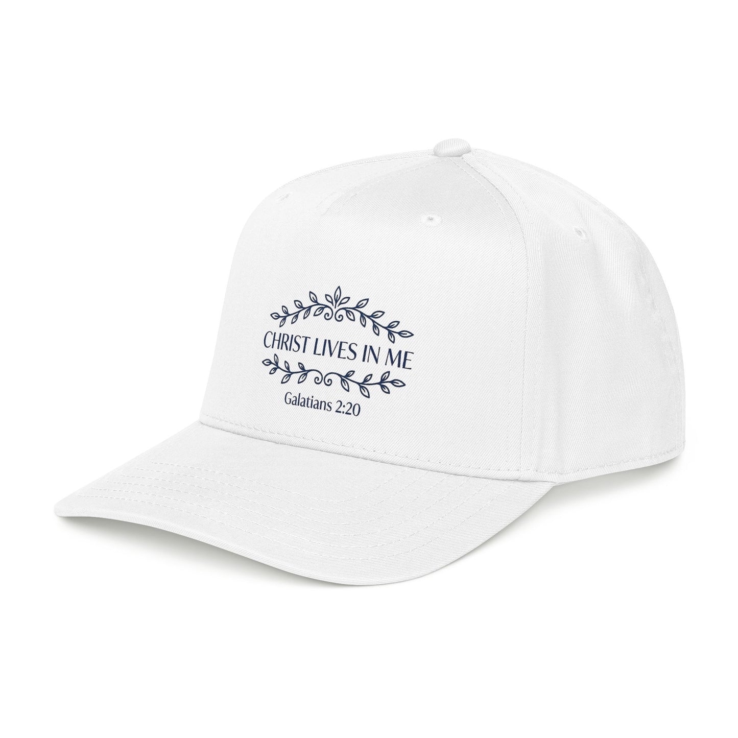 Christ Lives in Me Christian Baseball Cap – Galatians 2:20 Scripture Hat for Men and Women | Faith-Based Religious Gift | Inspirational Bible Verse Adjustable Cap