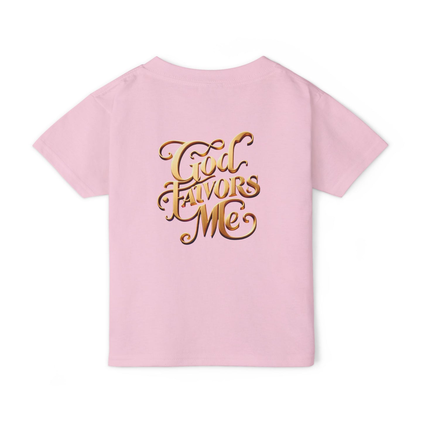 Grace & Valor Toddler T-Shirt - Gold Scripture Design