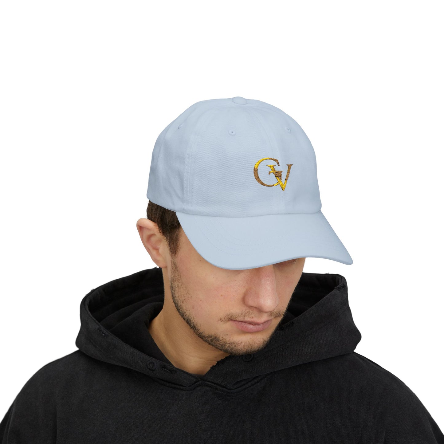 GV Gold Monogram Christian Dad Cap | Grace and Valor Collection