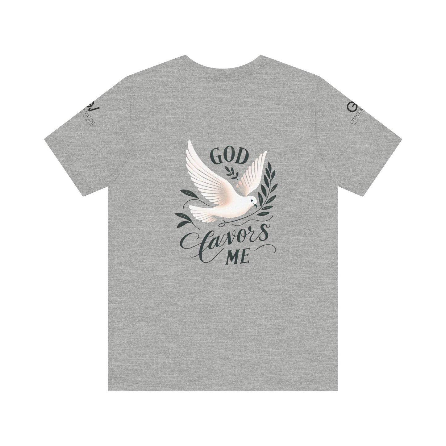 GV All Black Font God Favors - Unisex Jersey Short Sleeve Tee