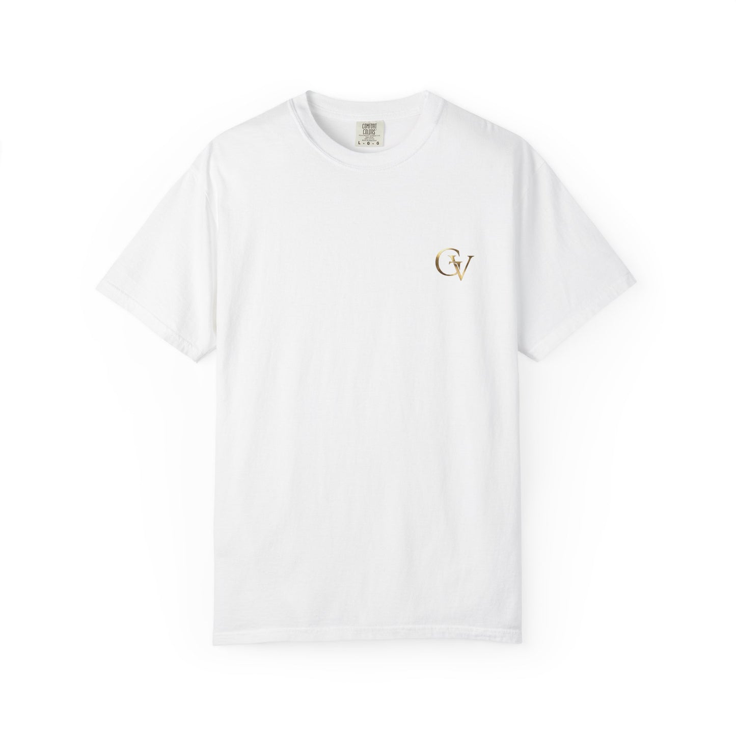 Firm Foundation Unisex Christian T-Shirt | GV Gold Monogram Collection Psalm 16:8 Bible Verse Faith Streetwear Apparel