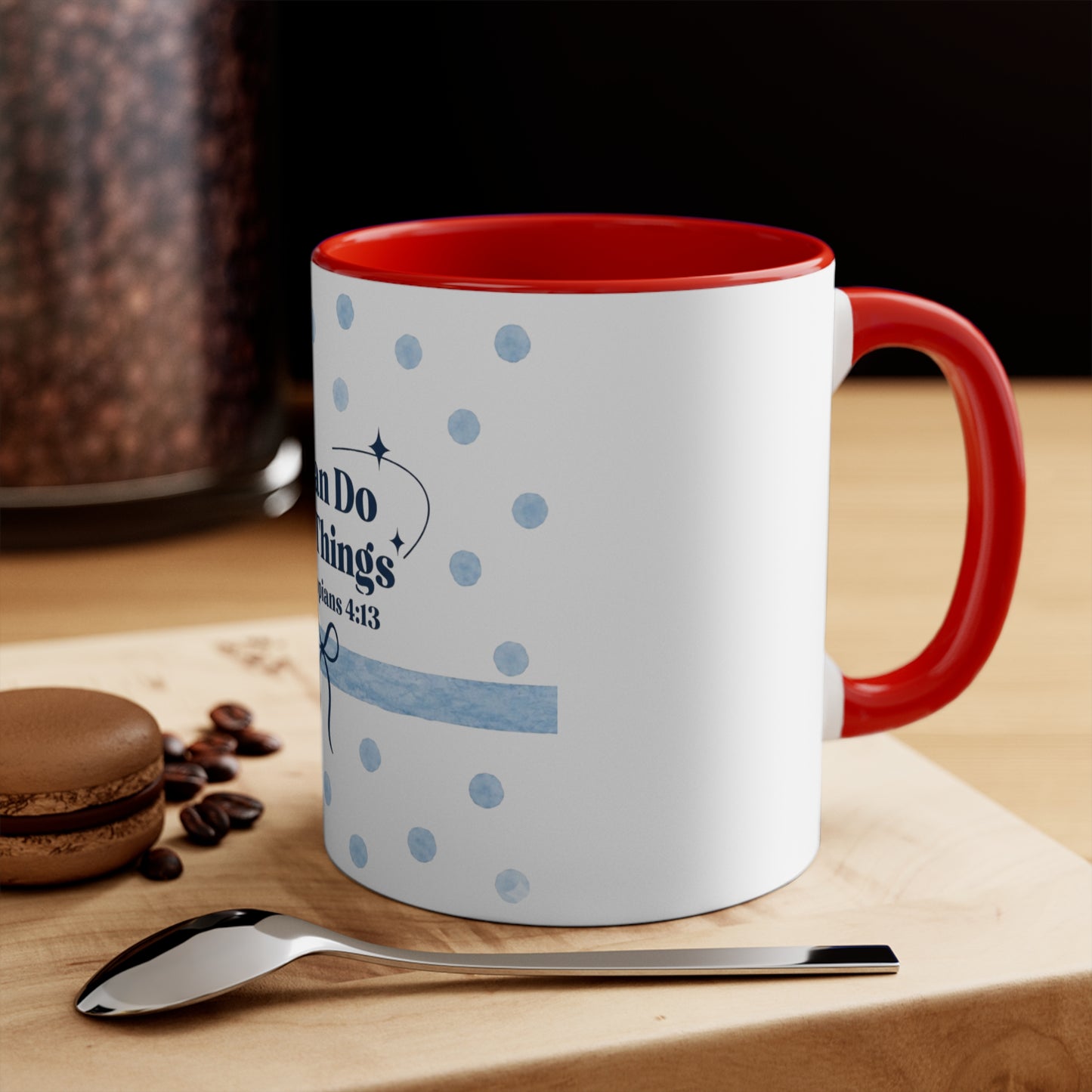 Christian Scripture Mug – I Can Do All Things Through Christ Philippians 4:13 Coffee Cup | Encouraging Faith Gift for Women, Moms, and Friends