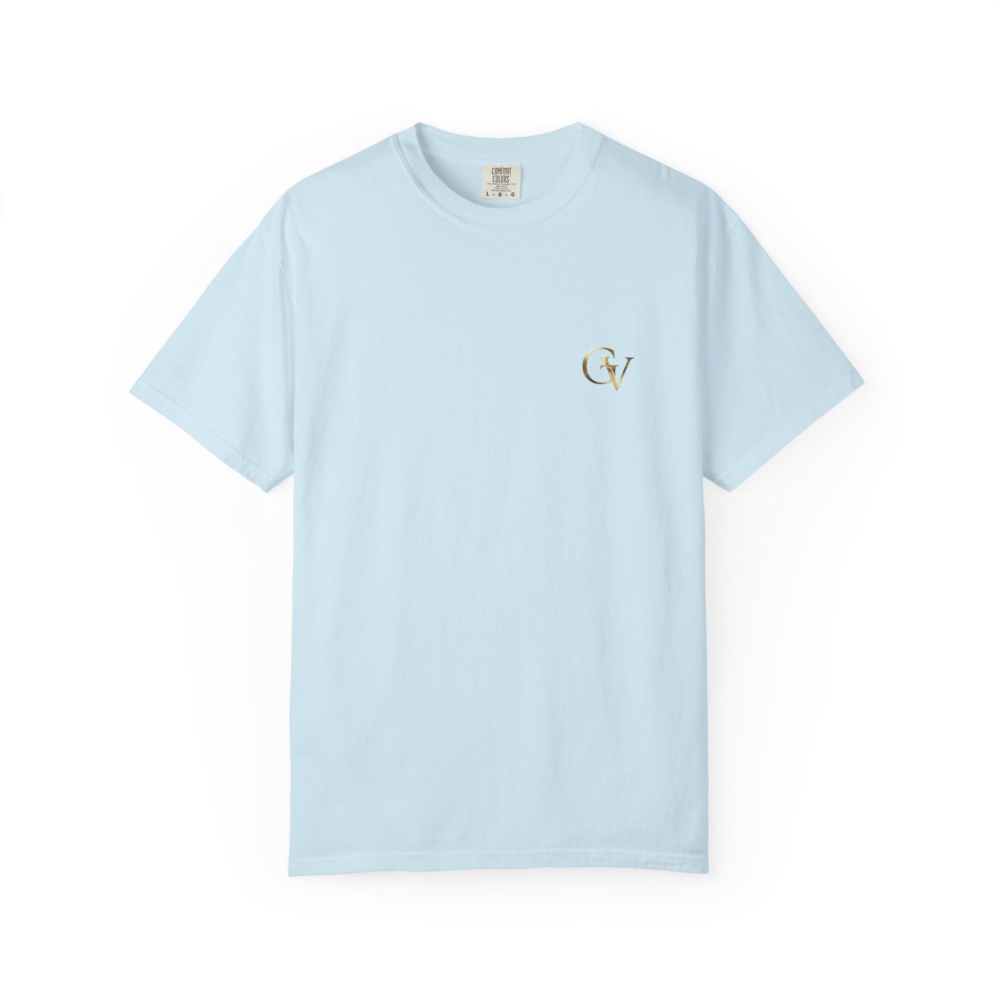 Through Christ Unisex Christian T-Shirt | GV Gold Monogram Collection Philippians 4:13 Bible Verse Faith Streetwear Apparel