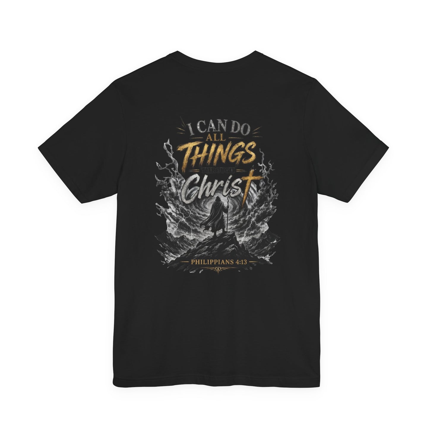 I Can Do All Things Through Christ Shirt Philippians 4:13 Christian Faith Tee Bella Canvas 3001 Unisex Bible Verse Shirt Inspirational Gift