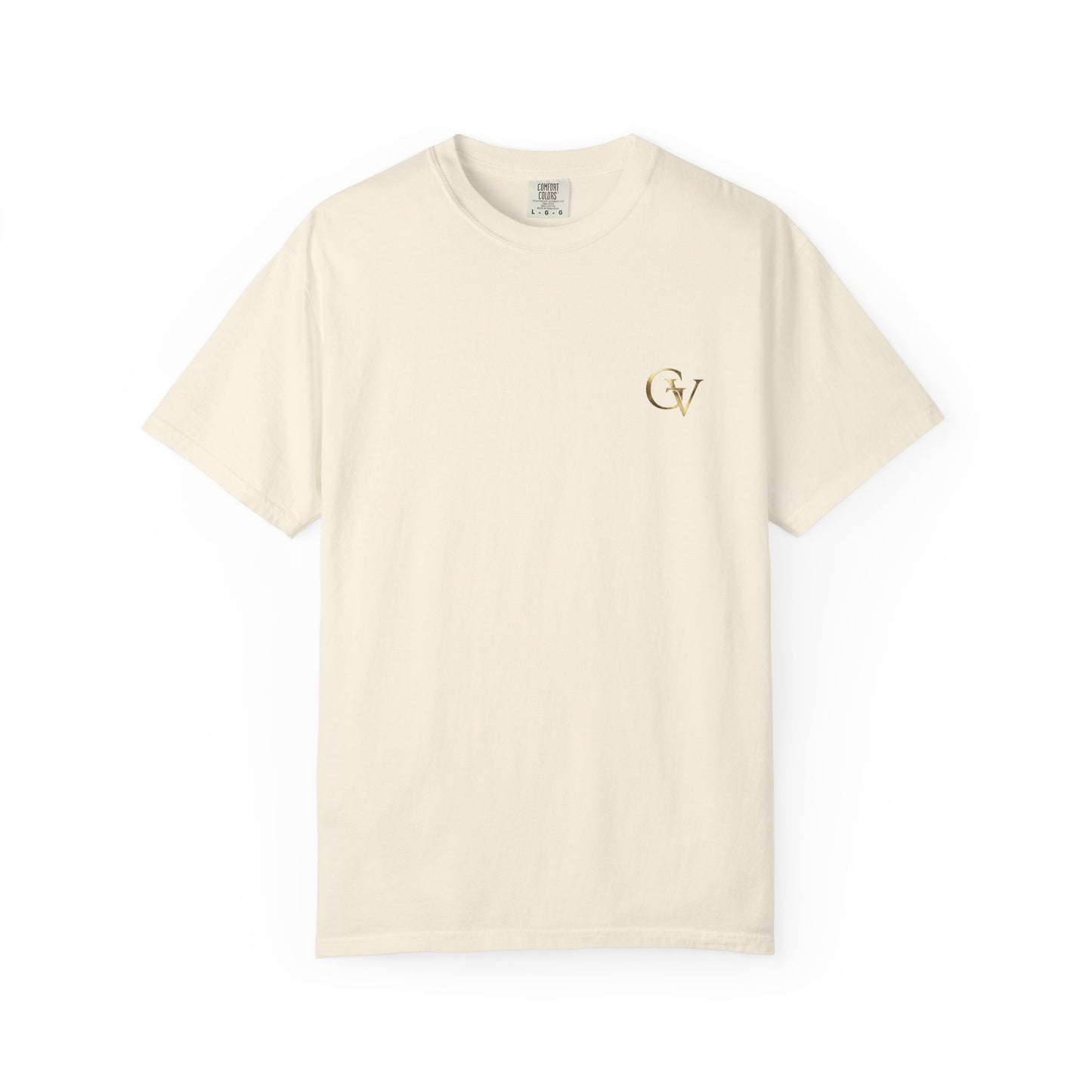 Firm Foundation Unisex Christian T-Shirt | GV Gold Monogram Collection Psalm 16:8 Bible Verse Faith Streetwear Apparel