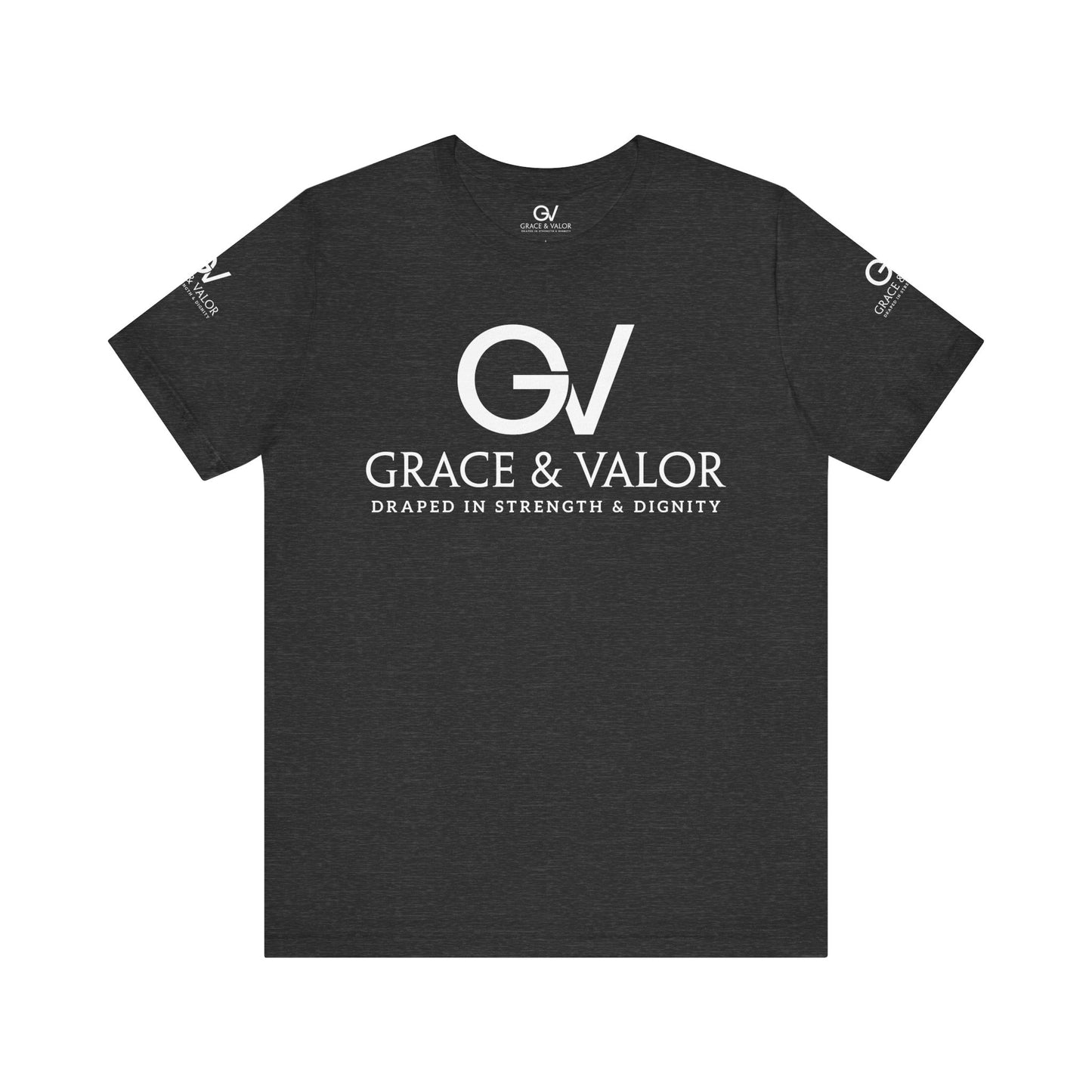GV White Print God Favors - Unisex Jersey Short Sleeve Tee