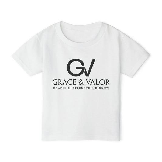 Grace & Valor Toddler T-Shirt - Black Scripture Design