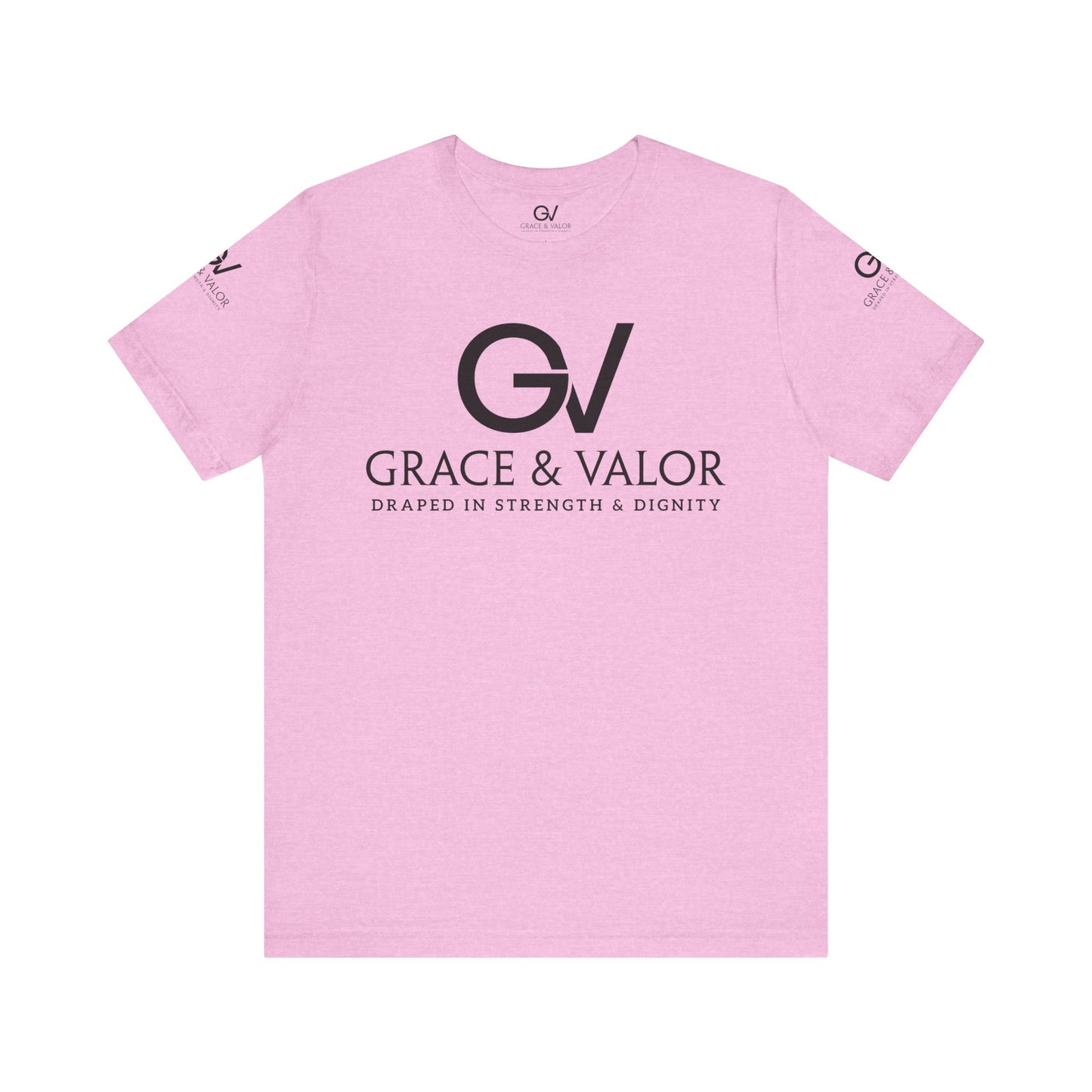 GV All Black Font God Favors - Unisex Jersey Short Sleeve Tee