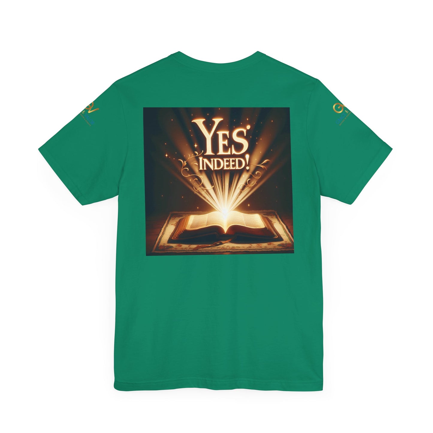 GV Original Bible back - Grace & Valor Unisex Jersey Short Sleeve Tee - Strength & Dignity Apparel